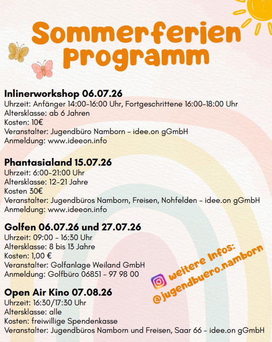 sommerferienprogramm 2026
