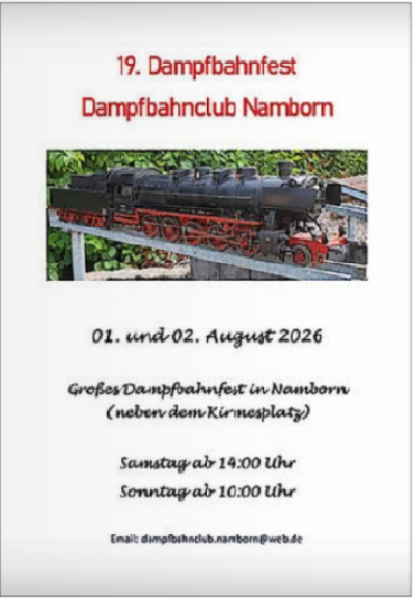 19.Dampfbahnfest Namborn