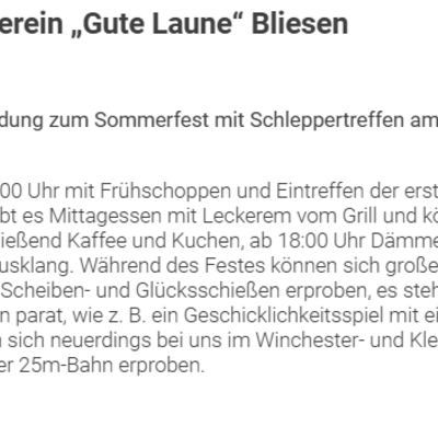 Sch&uuml;tzenverein Bliesen