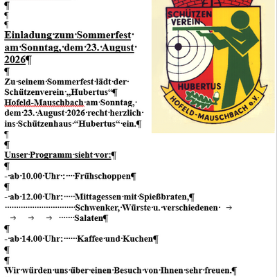 Sch&uuml;tzenverein Hofeld-Mauschbach