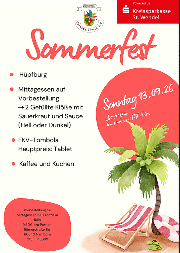 Sommerfest Karneval Furschweiler
