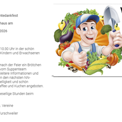 Erntedank Furschweiler