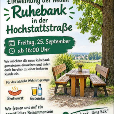 Ruhebank Hochstattstra&szlig;e
