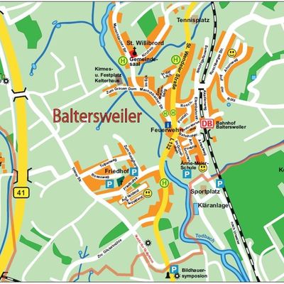 Ortsplan Baltersweiler